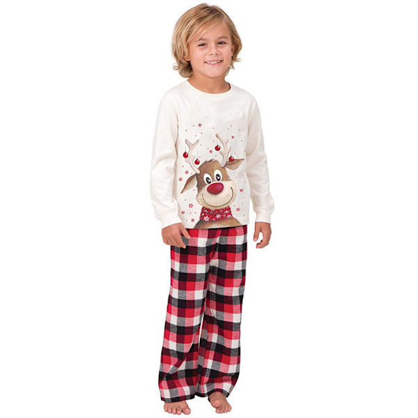 Familjematchande vuxna barn julpyjamas Xmas nattkläder pyjamas pjs set Children 4T