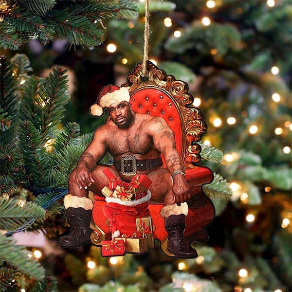 Barry Santa Present Akryl Meme En festlig Mr. Wood Jul A