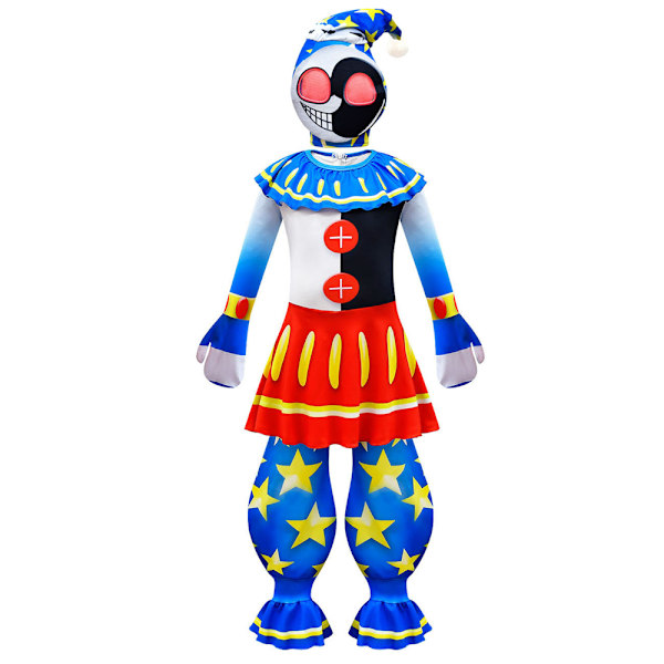 Sundrop Fnaf Moondrop Boss Clown Carnival Cosplay Halloween -asu haalari lapsille 160cm