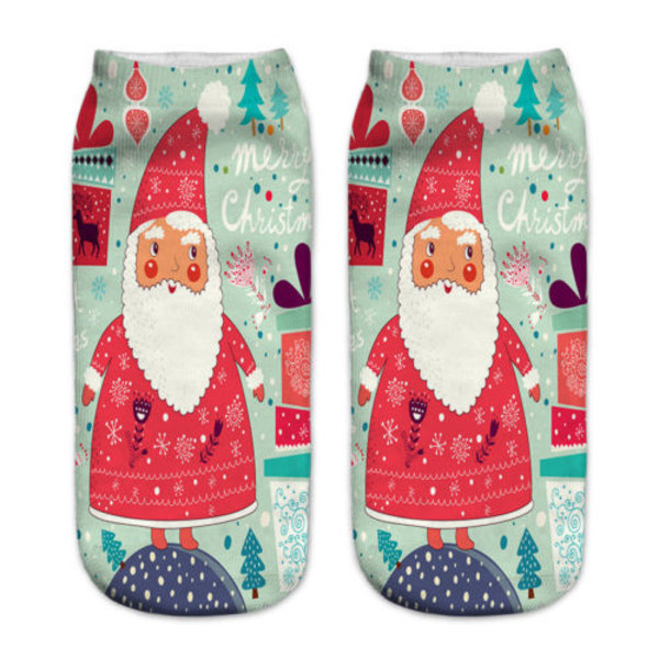 2/4/6/8/12 par julstrumpor i 12 färger, dekorativa, trendiga, tecknade grey snowman 4PCS