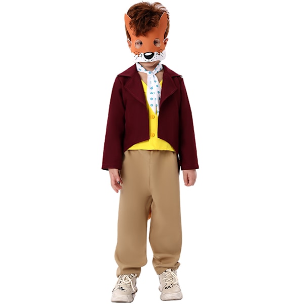 Världsbokens Dag Smiffy's Kostym Fantastiska Herr Räv Mask Roald Dahl Pojkar Barn Halloween Kläder L