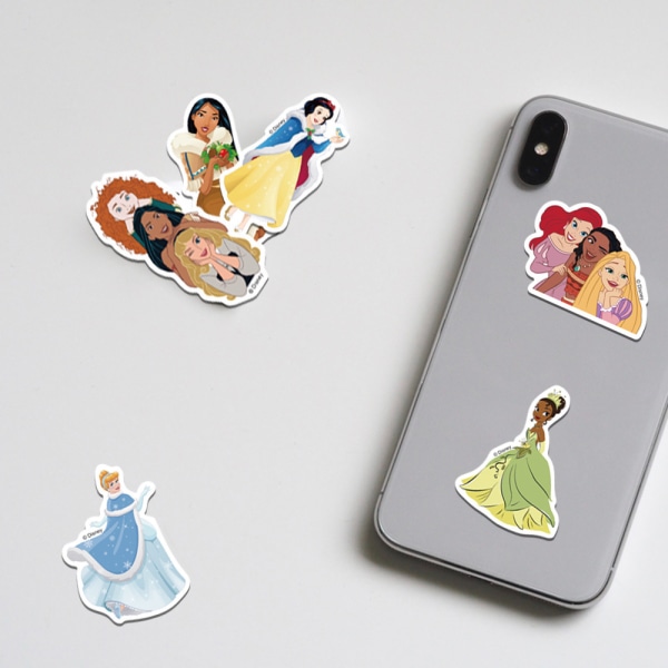 50 st Disney Princess Stickers Dekal för Bil Bumper Laptop Skateboard Telefon 50PCS