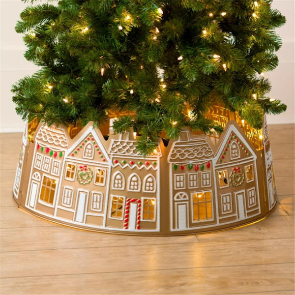 Ljusstake Pepparkakshus Julgransskjort, LED Julgranskjort 26 inches