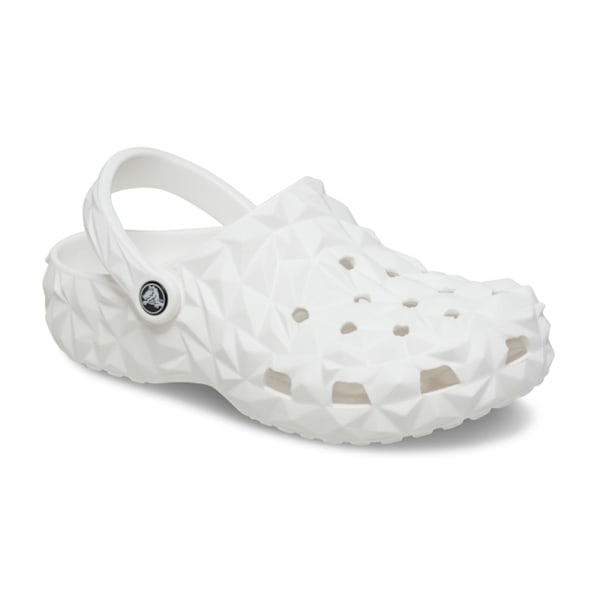 Crocs Unisex Classic Geometric Clog Tøfler White 36