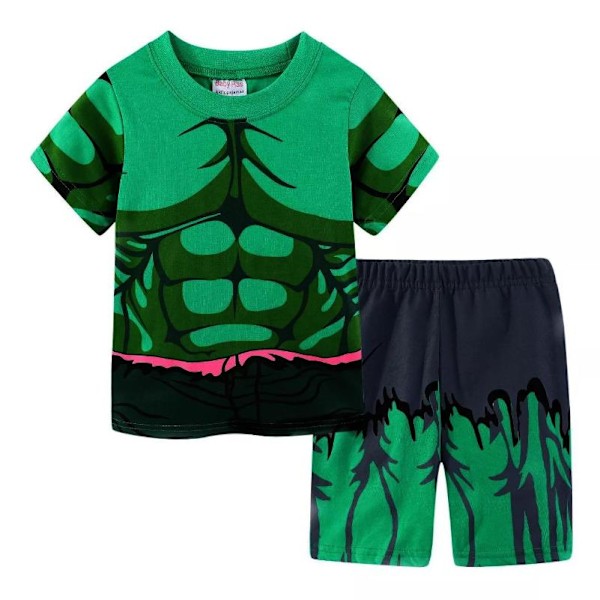 Revenge Pyjamas för Små Pojkar Grafisk Kortärmad Topp & Shorts Sovkläder Set Hemkläder Pyjamas #1 130cm