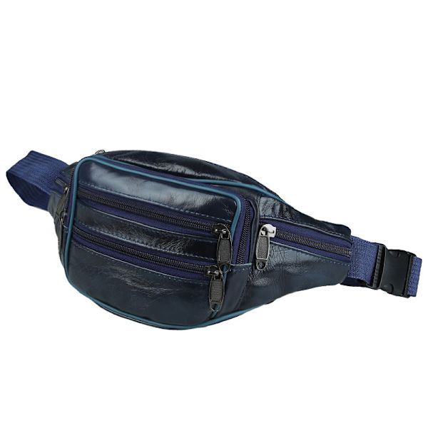 Män Midjeväskor Pengar Bum Bag Plånbok Bälte Bumbag Resa blue