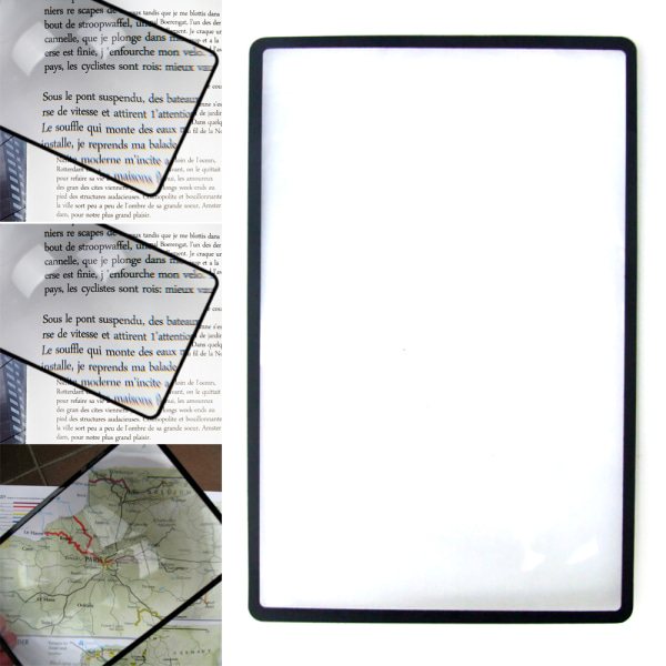 180*120 mm Förstoringsglas Sheet Book Mask Glas Read Aid Lens Gift