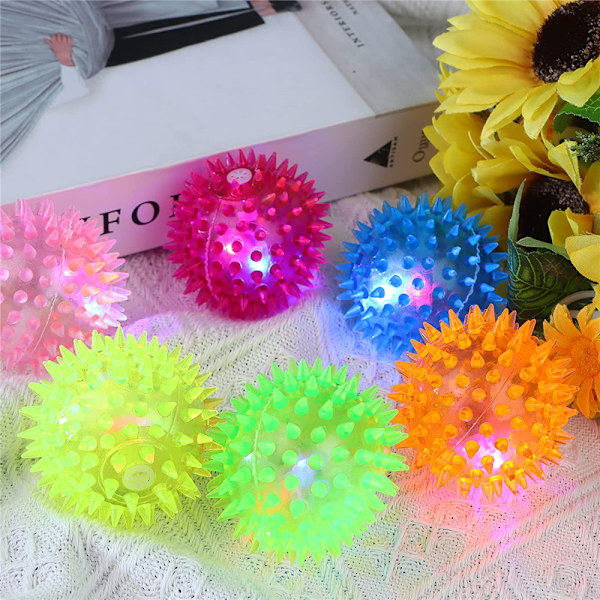 24 kpl Pallot Strobe Vilkkuvat Valot Värikäs Fidget-pallo Lelu