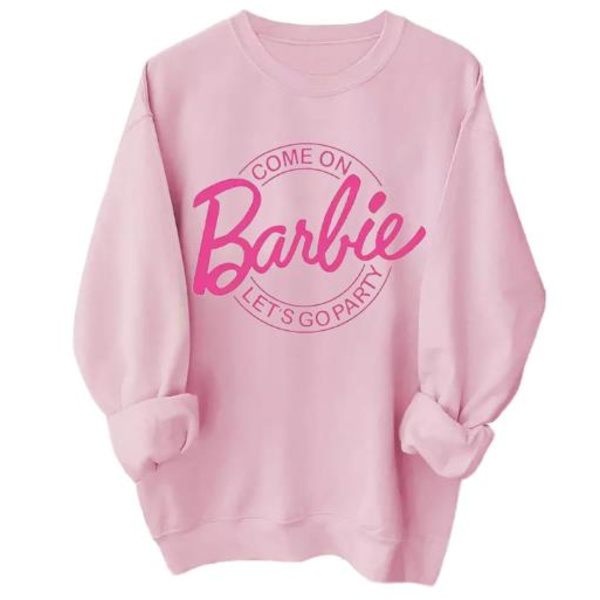 Barbie-kirjain naisten unisex-hupparit collegepaita katumuotitakki A S