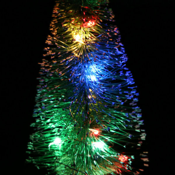 Mini 30 cm LED-ljusslinga Julgran Jul Skrivbord Dekor Present Multicolor Lights