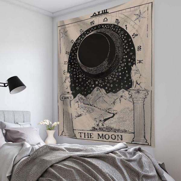 Magisk Måne Sol Tarot Väggbonad Sängöverkast Rum Vägg Dekoration G 95*73CM