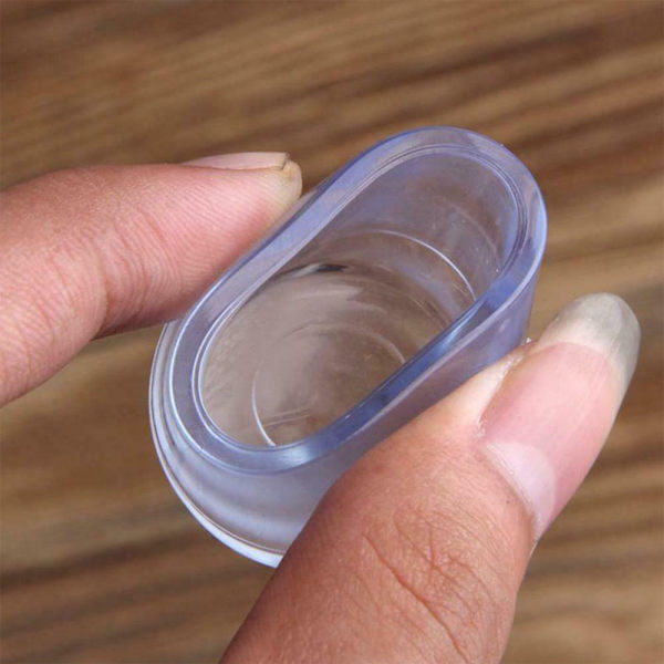 16mm Silikon Stolsbenskydd Möbelbordbensdynor Transparent 16mm-16PCS