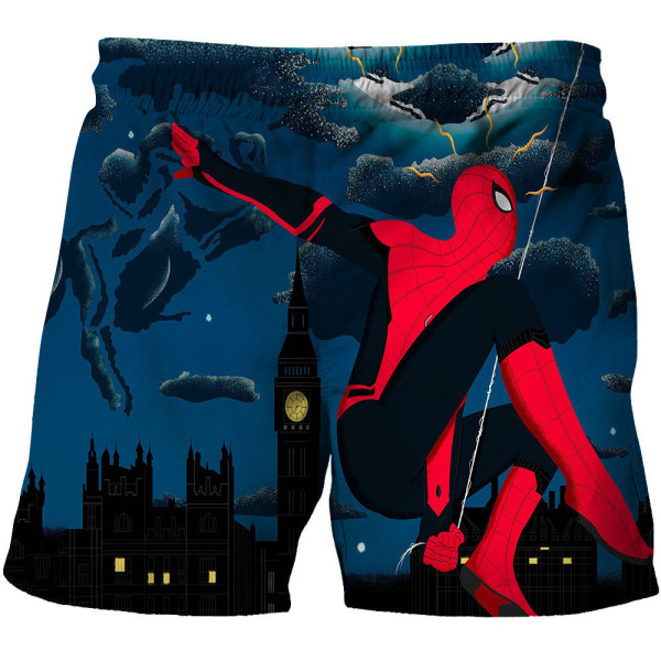 Barn Pojkar Marvel Spiderman simshorts Strandbadkläder Surfpresent C 120cm