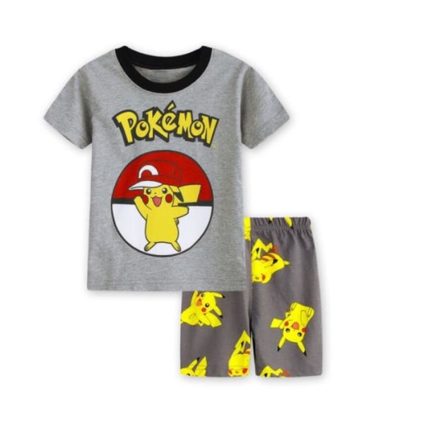 Barn Pojkar Flickor Tecknad Pyjamas Kortärmad T-shirt Shorts Set Ålder 4-7 år På sommaren Sovkläder #1 100cm