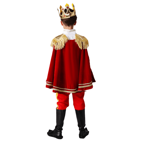 7-delars Kunglig Prins Charming Kostym för Barn Karneval Cosplay Maskeraddräkt 130cm