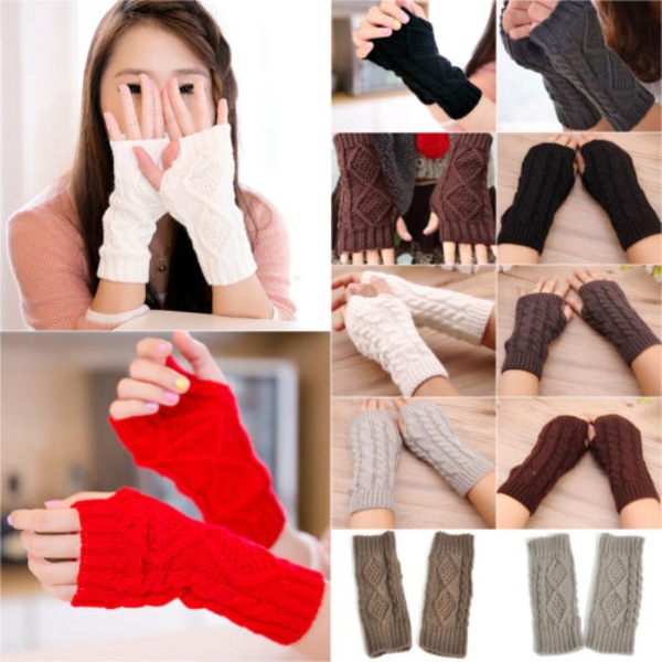 Mode Allround Populära Diamantformade Halvfingerhandskar red