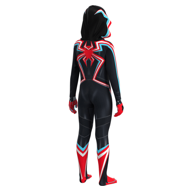 Halloween Kid Hooded Spiderman Kläder Barn Kostym Kostym 150cm