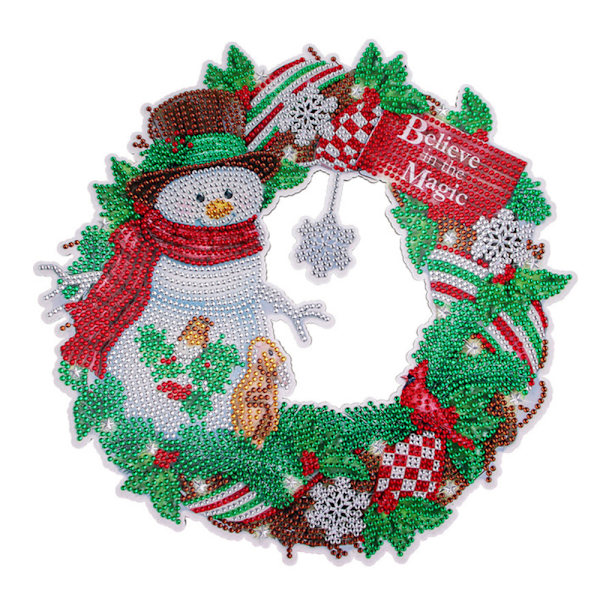 5D DIY Diamantmålning Julgransgirlang Kit Konst & Hantverk F