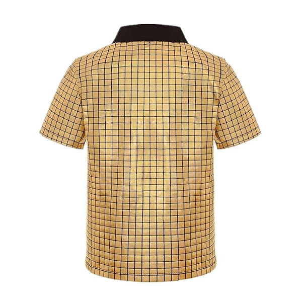 Discodräkt för barn med paljetttröja för pojkar och flickor, hiphop, jazz, disco, scenkläder, kortärmad t-shirt med byxor 12T