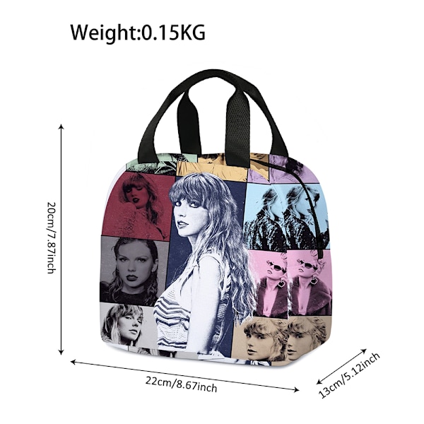 Barn Flickor Pojkar Taylor Swift Disney Print Lunch Bag Kontorsmaterial Förvaringsväska #3