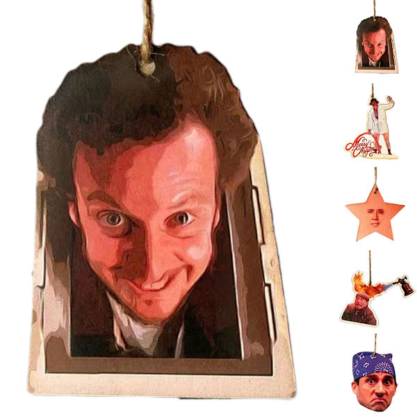Barry Santa Present Akryl Meme En festlig Mr. Wood Jul B