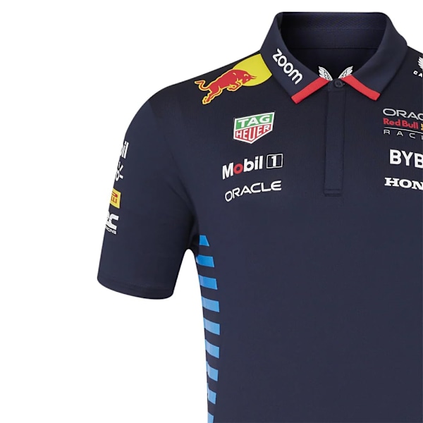 Herr Racingdräkt, Mountainbike-åkningsdräkt, Kortärmad Pikétröja, Motorcykel Racingdräkt, Marinblå XL