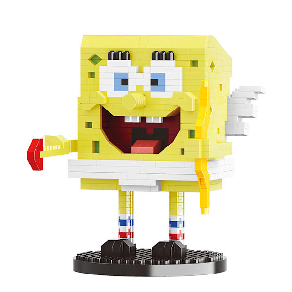 Tegneserie Byggeklodser Anime Figur Patrick Star Blæksprutte Mini Action Figur Legetøj Børnegave A