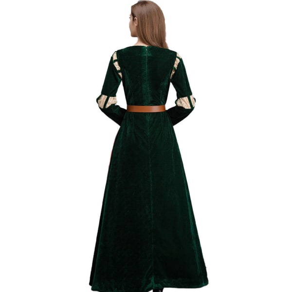2024 Disney Modig Merida Prinsessa Klänning för Vuxna Filmklänning Cosplay Fest XL