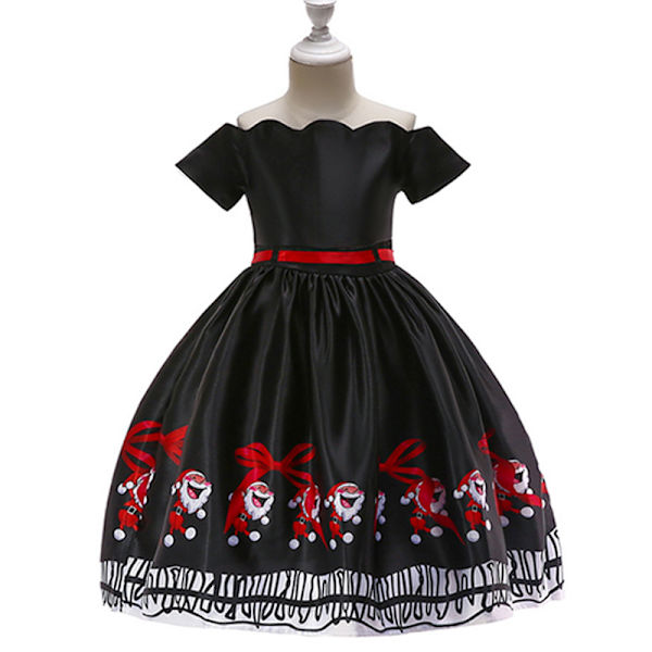 Jenters Juleball Tutu Kjole Bryllup Prinsesse Brudepike black