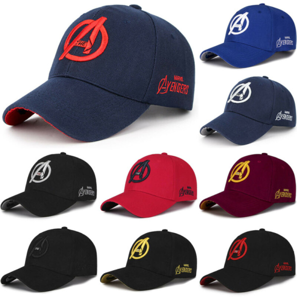 Marvel The Avengers Unisex Casual Baseball Solskydd Keps Sportmössa wine red