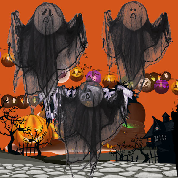 Halloween Rekvisit Hængende Spøgelse Fest Dekoration Indendørs Udendørs