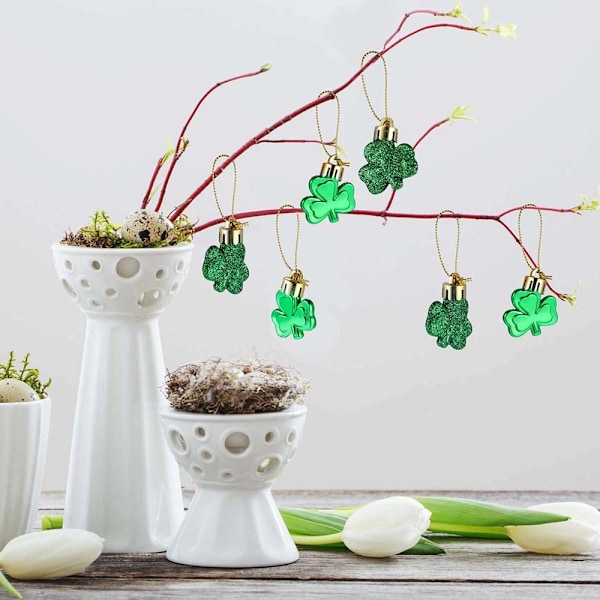 24 kpl Pyhän Patrickin päivän shamrock-koriste onnenapila kodin sisustus 24 Pcs