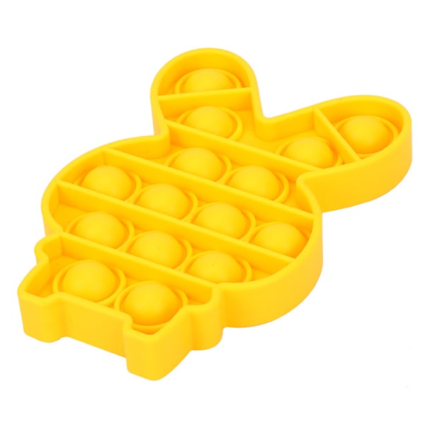 Pop It Fidget Toy-Flera färger Stress Sensory Toy Kid Game yellow-rabbit