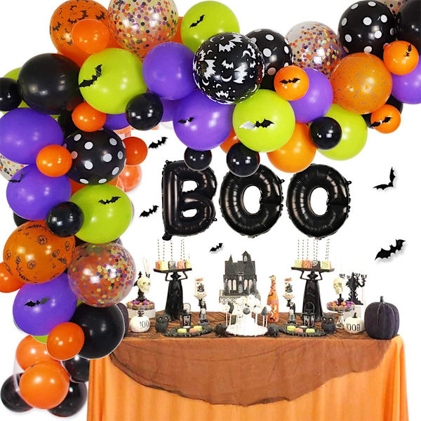 Konfettipallobanneriviirinauha Halloween-syntymäpäivärekvisiitta