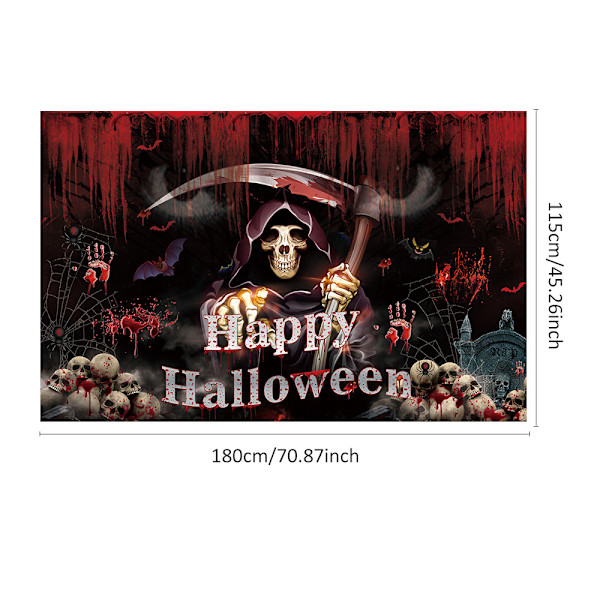 Halloween-koristeet valokuvaustausta kangas valokuvaustausta koristebanneri riippuva lippubanneri Spider