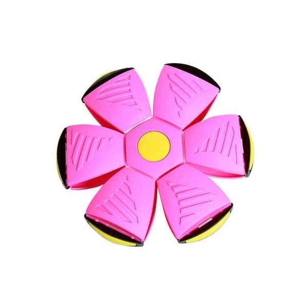 Flygande tefat boll frisbee deformation deformation ljus för barn Rose Red