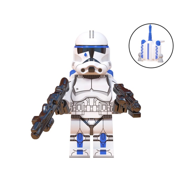 8 st Star Wars Minifigurer Actionfigurer Byggklossar Leksaker 8pcs