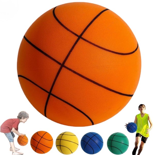 Tyst basket inomhus träningsboll Lågt ljud för aktiviteter blue