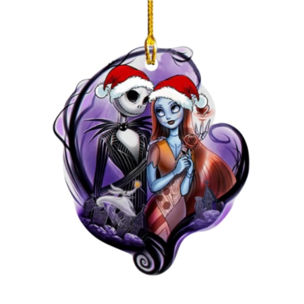 The Nightmare Before Christmas Jack & Sally Hängande Julgranspynt F