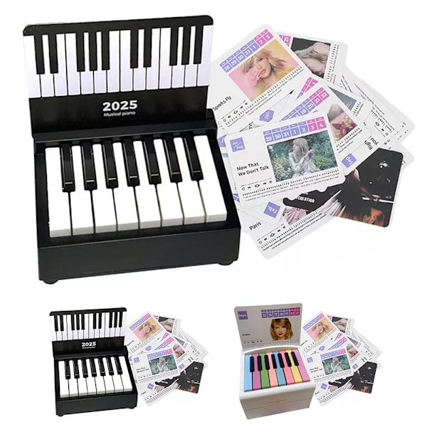 Taylor Piano -kalenteri 2024, Swift Piano -kalenteri 2025, Piano -kalenteri 2025 Swift, 2024 Swift Piano -kalenteri White