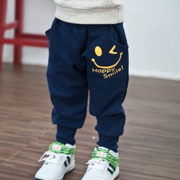 Toddler Barn Pojkar Harem Baggy Pant bomull Sportbyxor Grey 100