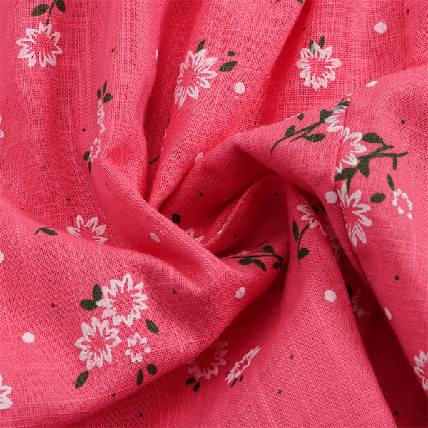 Sommar långärmad flickklänning Blommig festklänning 3d prinsessa födelsedagsklänning för bröllop Rose red 140cm
