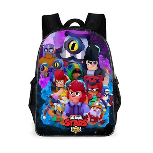 Brawl Stars-ryggsäck för barn, skolväska, gymväska, pojkar, flickor, studentväska, reseryggsäck C