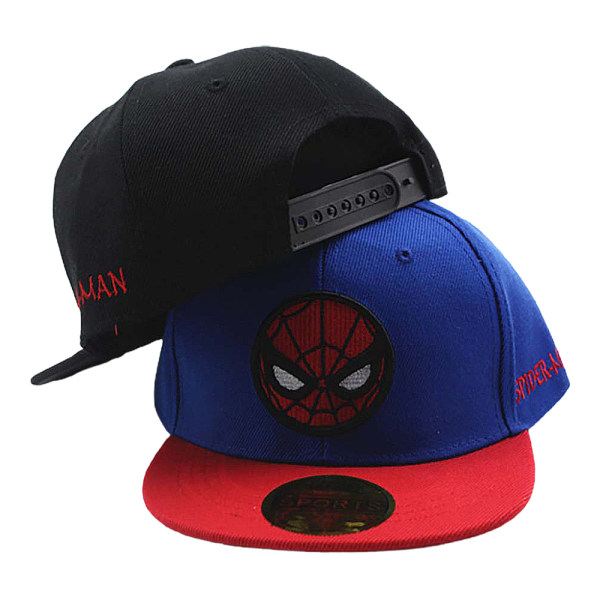 Spiderman Baseballkeps för Pojkar och Flickor, Barn Snapback Sportmössa Blue Adjustable