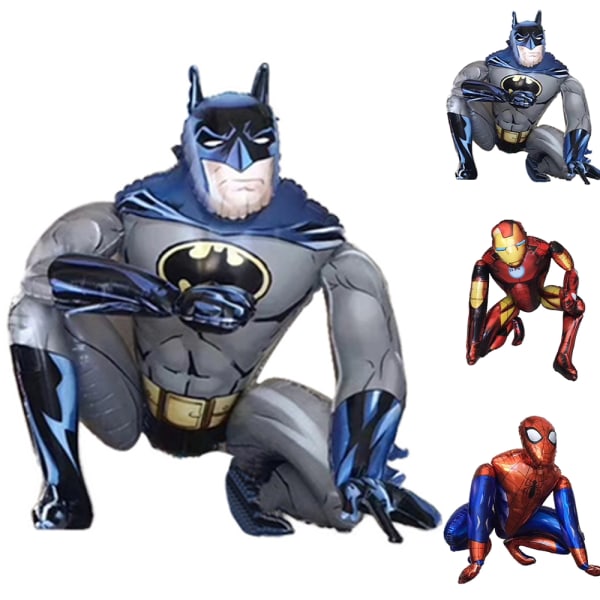 Spiderman/Batman/Iron Man 3D-montering Ballongdekoration Iron Man