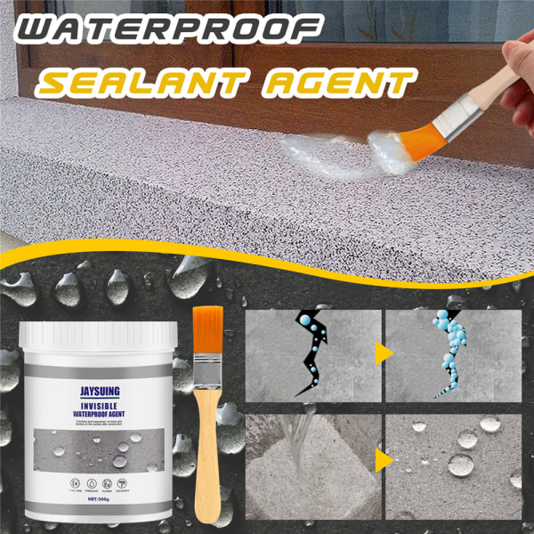 Osynlig vattentät bonding vägglim tätningsmedel Anti-läckage Agent Kit 300g