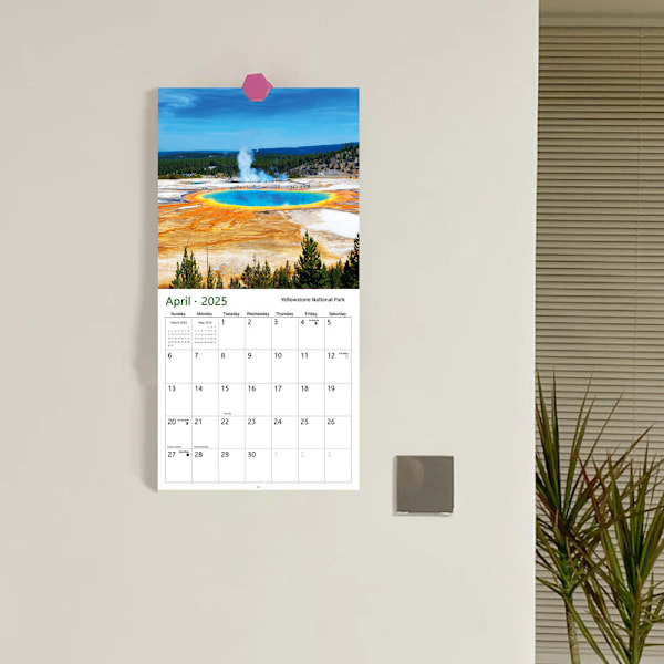 2025 National Park Kalender 12 Månader med Vackra Landskapsbilder