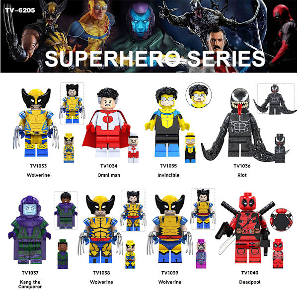 8 stk. Marvel Spider-Man Miles Gwen Serie Minifigur Byggeklodser Actionfigurer Til Børn Legetøj Gave 8PCS