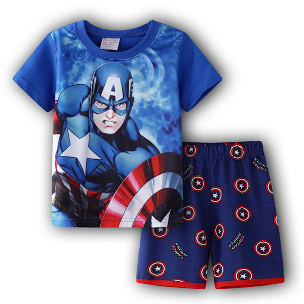 Revenge Pyjamas för Små Pojkar Grafisk Kortärmad Topp & Shorts Sovkläder Set Hemkläder Pyjamas #2 95cm