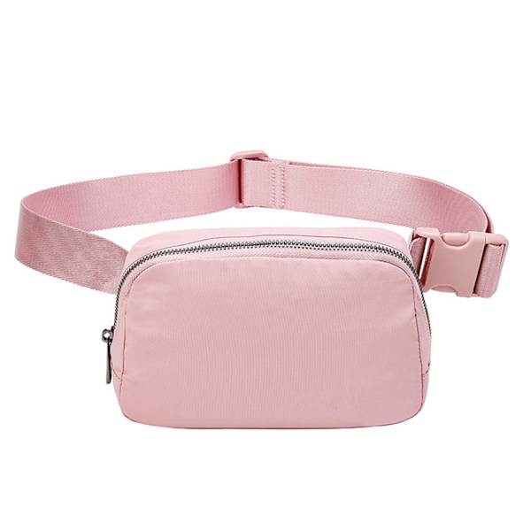 Muotivyölaukku miehille ja naisille, crossbody-laukku, vyötärölaukku pink